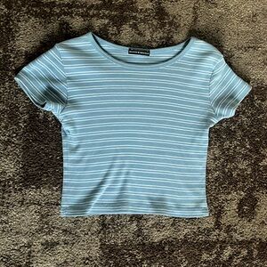 Brandy melville blue crop top
